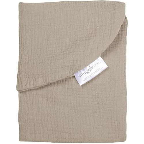 snuggle me® Baby Lounger Muslin Curve Cover - Organic Cotton Fabric - Birch