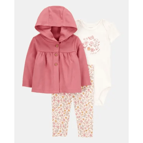 Baby 3-Piece Little Cardigan Set - Pink | Carter's