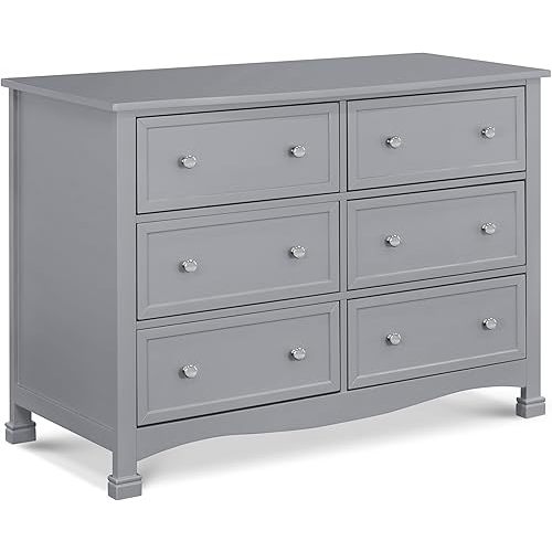 daVinci Kalani 6-Drawer Dresser in Grey, GREENGUARD Gold Certified