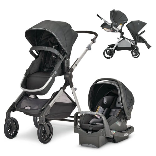 Evenflo Pivot Xpand Modular Compact Fold Travel System w/ Stroller & Car Seat