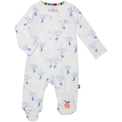 Magnetic Me 100% Organic Cotton Magnetic Baby Footie Pajamas | Super Soft Organic Cotton Fabric | Available in PRE - 24M
