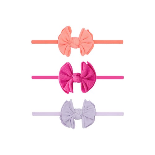 3-Pack Baby Fab Skinny Bow Headbands