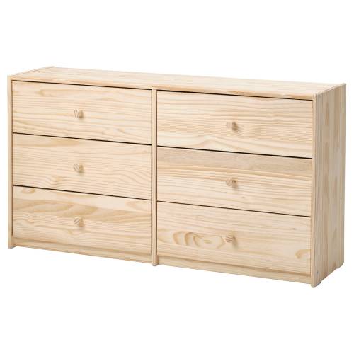 RAST 6-drawer dresser - pine 124x68 cm (48 7/8x26 3/4 ")