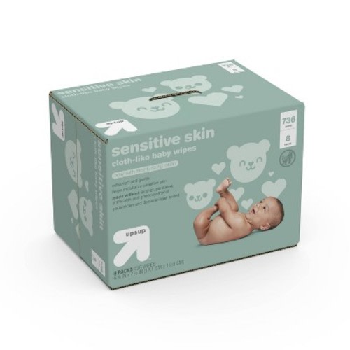 Sensitive Skin Baby Wipes with Moisturizing Lotion - up & up™ (Select Count)