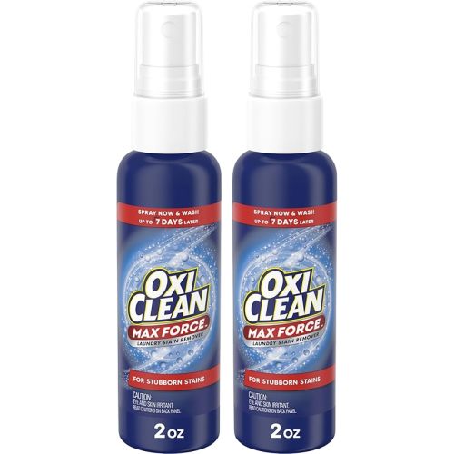 OxiClean Max Force Laundry Stain Remover Spray, 2 fl oz, 2PK