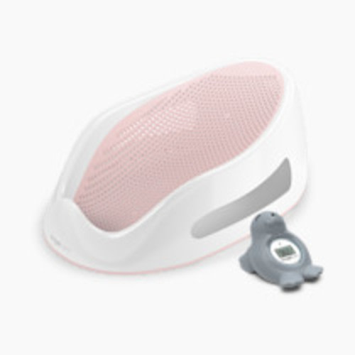 Angelcare Baby Bath Support & Thermometer Gift Bundle - Pink