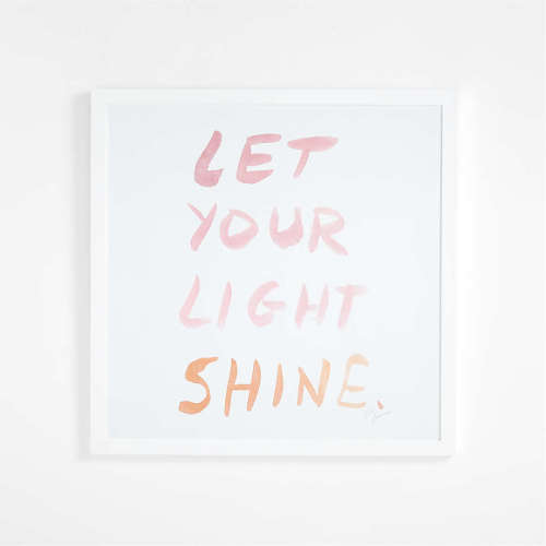 Let Your Light Shine Framed Wall Art by Leanne Ford Print
