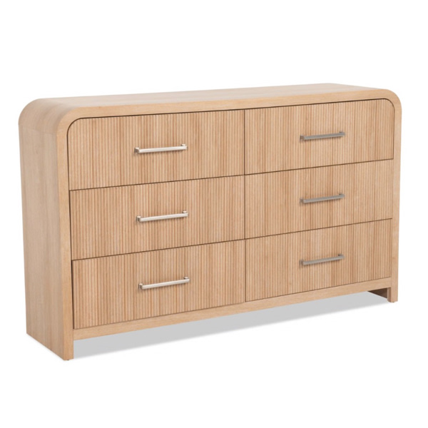 Cascade Brown 6 Drawer Dresser