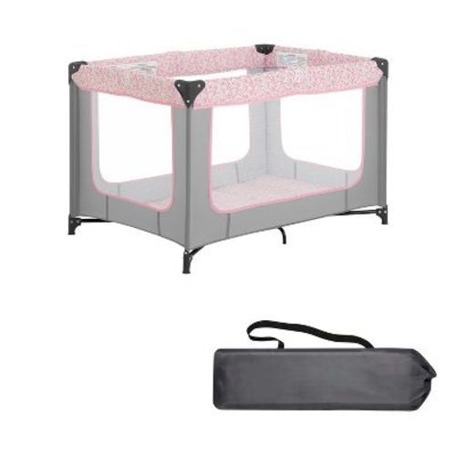 MYKKO Pack n Play Dome LX Playard with Baby Bassinet, Lightweight Portable Crib, Push-Button Fold Travel Crib, Redmond, Convertible