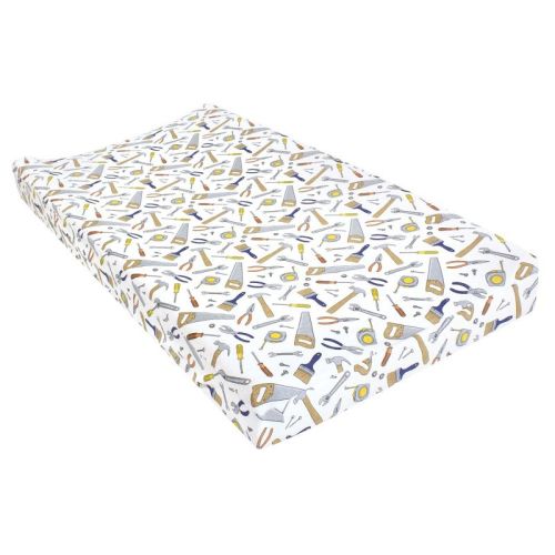 Hudson Baby Infant Boy Changing Pad Cover, Construction Work, One Size