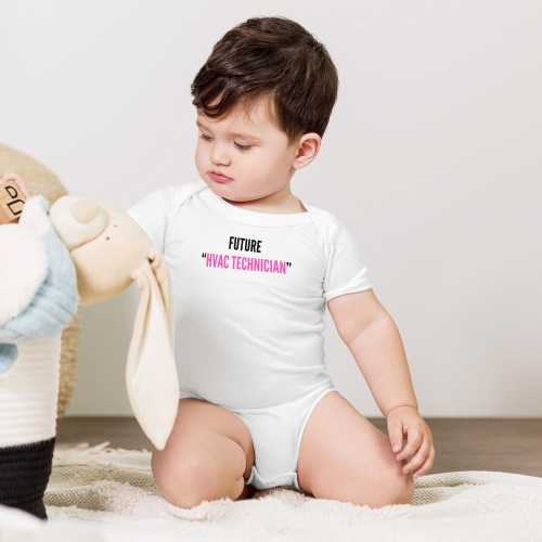 Custom Onesie, Customizable Onesie, HVAC Technician Onesie, HVAC Tech Infant Onesie, Baby Gift, Infant Gift, Baby short sleeve one piece