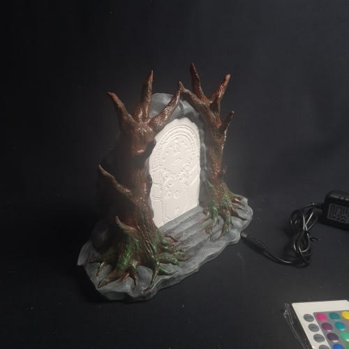 Doors of Durin Lamp RGB Night Lamp, Fully Painted Door of Durin