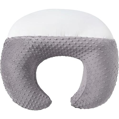 Upgraded Plus Size Nursing Pillow and Positioner, Baby Nursing Pillow for Breastfeeding and Bottle Feeding, Breast Feeding Pillows for Mom, Removable Nursing Pillow Cover