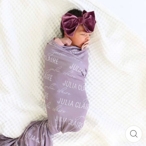 Personalized Baby Name Swaddle Blanket