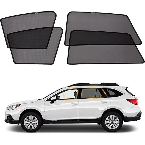 XCBYT Car Window Shades for 2019-2024 Outback - 4 PCS Side Window Sun Shades for Baby, Privacy Car Window Covers with Breathable Mesh - UV Protection, Heat Insulation for Camping Napping Breastfeeding