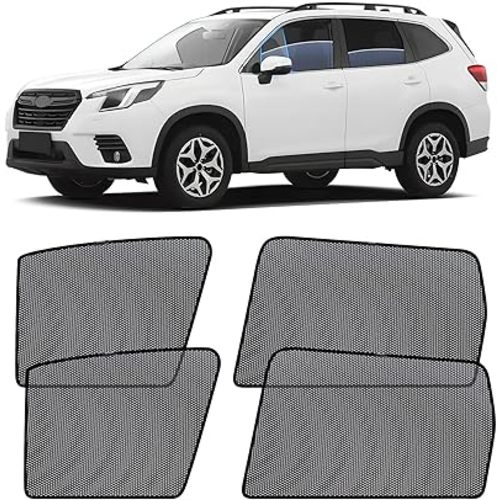 ZATOOTO Car Window Shades for Forester 2019-2024, Car Side Window Sun Shade for Baby from 99% UV Rays and Heat, Car Window Cover Breathable Mesh Window Screen Keep Vehicle Cool for Camping, Napping