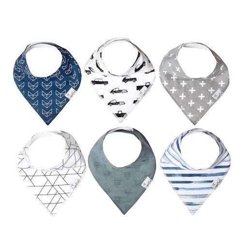 Copper Pearl 6 Pack Soft Cotton Baby Bibs for Drooling and Teething, Absorbent Drool Bibs for Baby Boy, Adjustable to Fit Newborns to Toddlers, Tons of Styles (Rider Set)