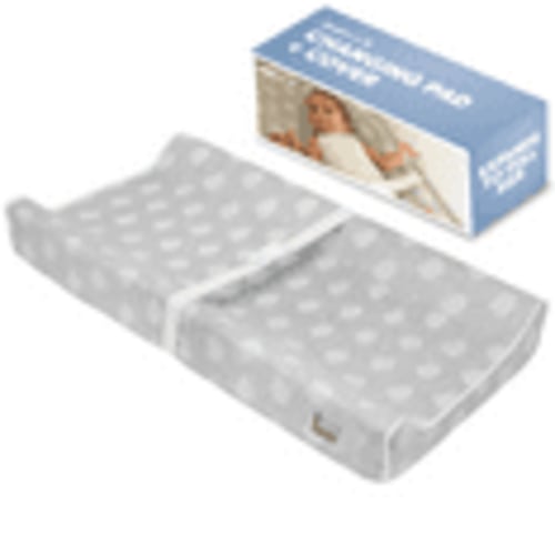 Jool Baby Soft Changing Pad + Washable Cover , Non-Slip - Fits Standard Changing Tables & Dressers