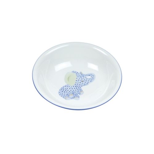 Herend Blue Baby Bowl with Elephant | Berings