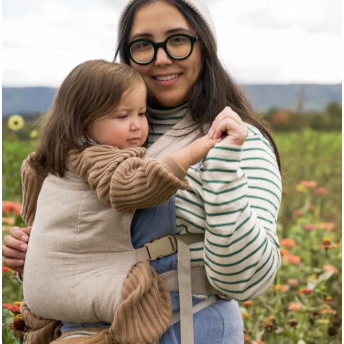 Tan Buckle Baby Carrier | Ergonomic Soft Structured Carrier