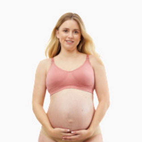 Cake Maternity Rock Candy Seamless Nursing Bra - Rosewood, Large