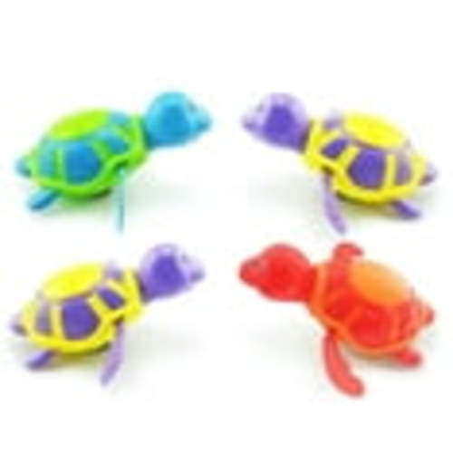 Baby Bath Toy, Swimming Turtle, Floating Wind-up Bathtub Pool Toys Cute Water Play Toddlers 1-3-Year-Old Boys Gifts 4 Pcs (Random Color)
