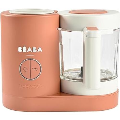 BEABA Babycook Neo Baby Food Maker | Non-Toxic Glass & Stainless Steel | Trusted by Celebrity Moms | Sustainable Baby Food Processor | Global Leader | 34 Servings in 20 Mins