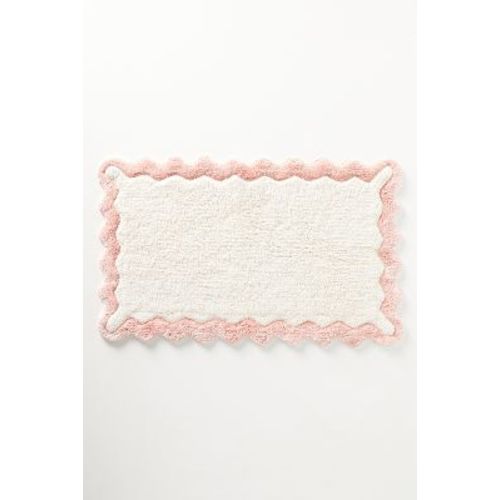 Anthropologie Scalloped Bath Mat