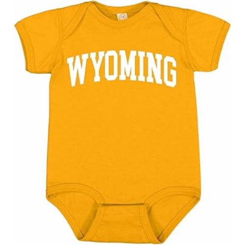 Wild Bobby State of Wyoming College Style Fashion T-Shirt