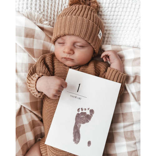 Inkless Milestone Cards – Baby Keepsake Hand and Footprint Kit – Little Lullaby