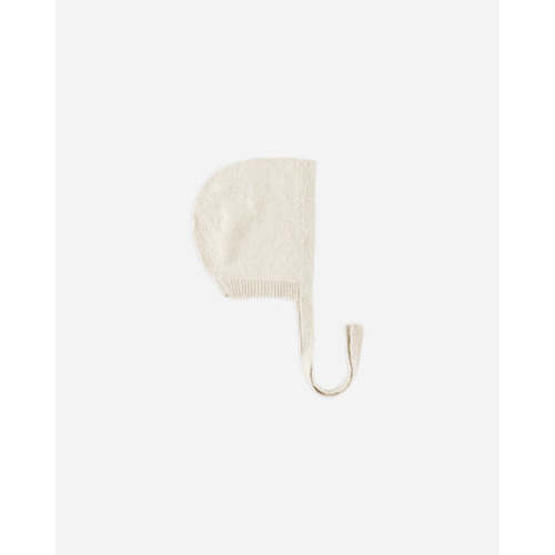 Knit Bonnet || Speckled Natural