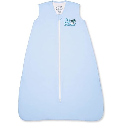 Baby Merlin's Magic Dreamsack - 100% Cotton Wearable Blanket Sleep Sack - Winter Baby Sleep Sack for 6-12 Months Babies - Promotes Restful Sleep and Liberty of Movement - Blue