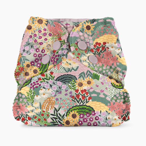 Esembly Recycled Diaper Cover (Outer) + Swim Diaper - Botanic Garden, Size 2 (18-35 Lbs)