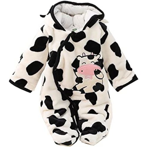 Gaorui Newborn Baby Jumpsuit Outfit Hoody Coat Winter Infant Rompers Toddler Clothing Bodysuit