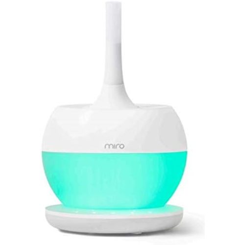 MIRO-NR08M Cream White Completely Washable Modular Sanitary Humidifier, Large Room, Easy to Clean, Easy to Use - Premium Cool-Mist Humidifier. Touch Control Colorful LEDs, Powerful humidification