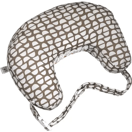 Boppy Nursing Pillow Best Latch, Mocha Half Domes, Created with Lactation Consultant, Firm Contoured and Plush Sides for Two Breastfeeding Options, Padded Belt, Plus Sized to Petite, Machine Washable