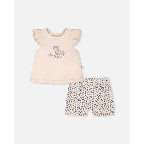 Organic Cotton Jersey Top And Short Set
