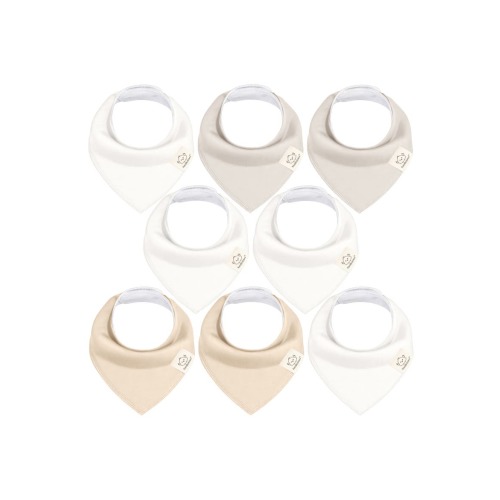 8-Pack Organic Bandana Bibs