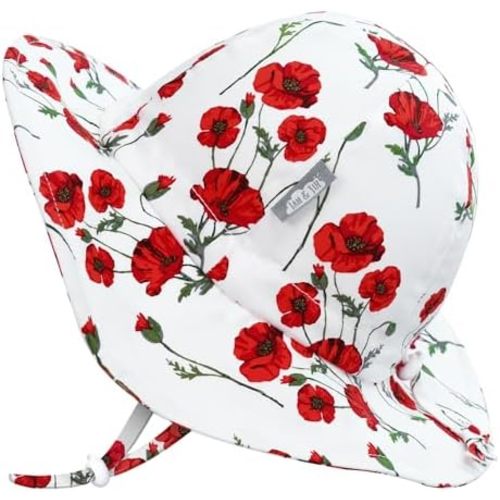 JAN & JUL 50+ UPF Cotton Sun Hat with Wide Brim for Toddler Girls
