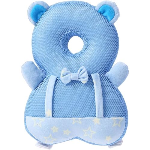 Baby Walker Head Protector Toddler Adjustable Baby Head Protection Backpack Wear Safety Pad (Bear)
