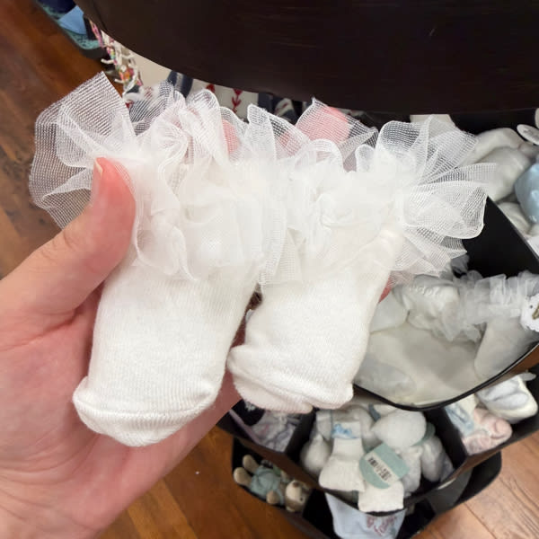 White Tutu Girl Socks