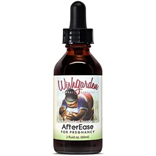 WishGarden Herbs AfterEase for Pregnancy - Organic Herbal Supplement, Soothes Normal and Temporary Afterbirth Contractions, After Birth Essentials for Mom, with Cramp Bark and Black Haw (2 oz)