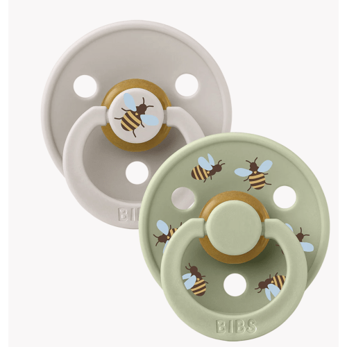 STUDIO Colour Pacifiers 2 Pack Bumblebee - Mushroom/Sage
