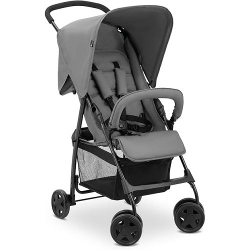 hauck Lightweight and Compact Travel Baby/Toddler Foldable Stroller, Sport, Grey