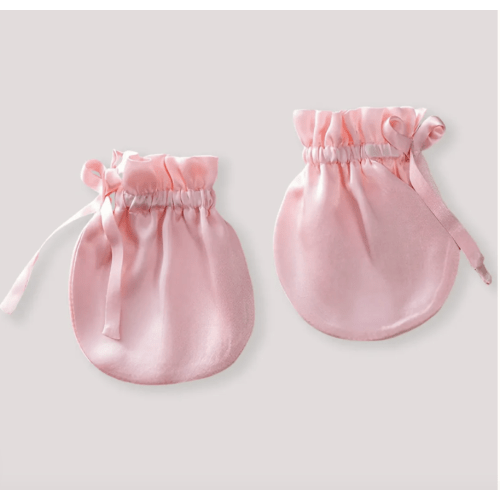 19 Momme Baby Silk Gloves Anti-Face Grabbing -...