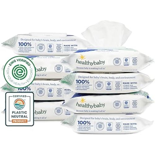 Our Wet Wipes | EWG Verified Safe | 100% Water & Plant Based | Unscented & Safe for Sensitive Skin | Fragrance Free and Totally Chlorine Free (8 packs, 512 wipes)