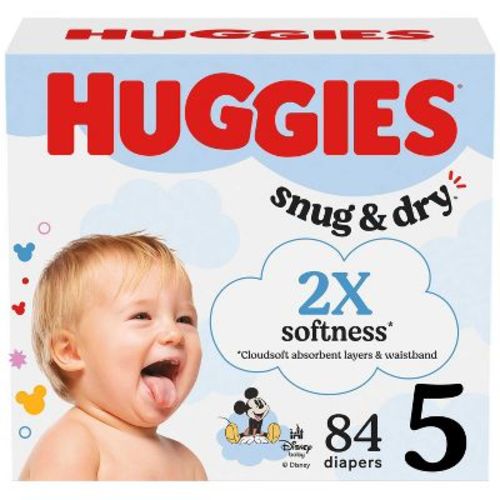 Huggies Snug & Dry Diapers - Size 5 - 84ct