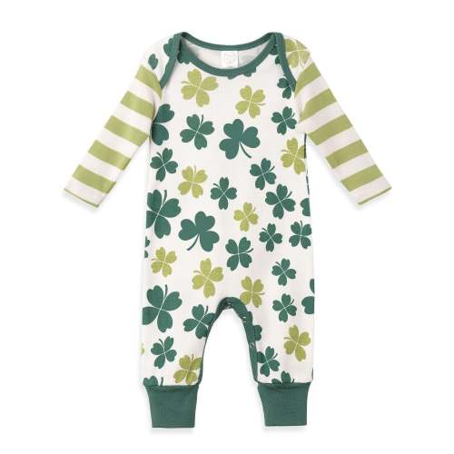 St. Patrick's Day Shamrocks & Clovers Romper – August + Willow