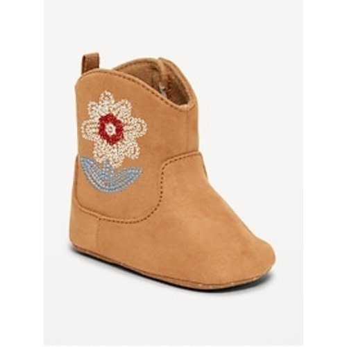 Faux-Suede Embroidered Western Booties for Baby | Old Navy