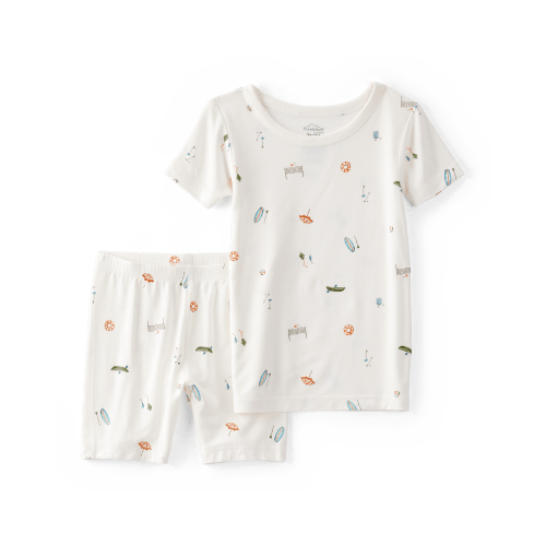 Toddler Camp Print PurelySoft 2-Piece Pajamas - Ivory - Carter's | Carter's